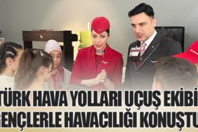 Türk Hava Yolları Uçuş Ekibi Gençlerle Havacılığı Konuştu