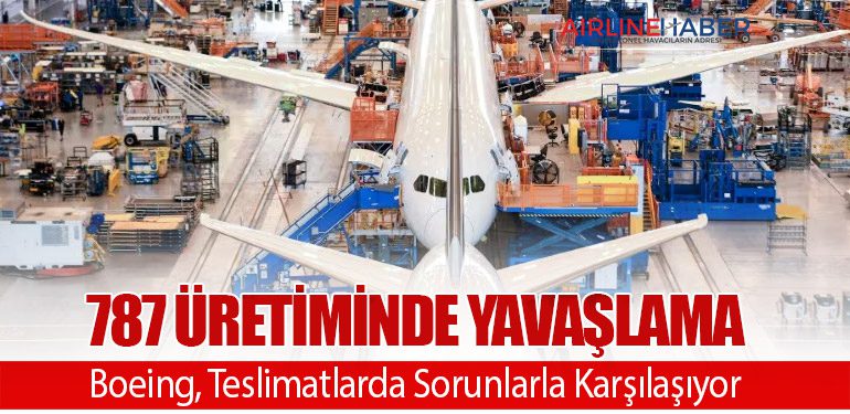 787 Üretiminde Yavaşlama: Boeing, Teslimatlarda Sorunlarla Karşılaşıyor