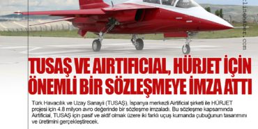 TUSAŞ ve Airtificial, HÜRJET İçin Önemli Bir Sözleşmeye İmza Attı