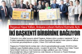 Pegasus Hava Yolları, Ankara-Lizbon Hattını Hizmete Açtı: İki Başkenti Birbirine Bağlıyor