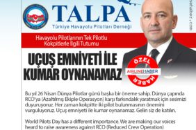 Havayolu Pilotlarının Tek Pilotlu Kokpitlerle İlgili Tutumu. Uçuş emniyeti ile kumar oynanamaz