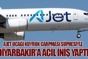 AJet Uçağı Kuyruk Çarpması Şüphesiyle Diyarbakır'a Acil İniş Yaptı