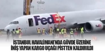 Video Haber | İstanbul Havalimanı’nda gövde üzerine iniş yapan kargo uçağı pistten kaldırıldı