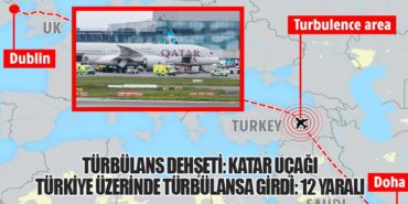 Türbülans Dehşeti: Katar Uçağı Türkiye Üzerinde Türbülansa Girdi: 12 Yaralı