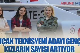 Uçak teknisyeni adayı genç kızların sayısı artıyor