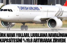 Türk Hava Yolları, Ljubljana Havalimanı Kapasitesini Yüzde 19,8 Artırarak Zirvede