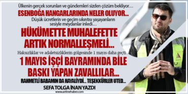 Esenboğa hangarlarında neler oluyor… Ülkenin gerçek sorunları ve gündemleri sizden çözüm bekliyor…