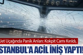 Kokpit Camı Kırılan AJet Uçağı İstanbul'a Acil İniş Yaptı!