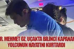 Dr. Mehmet Öz, Uçakta Bilinci Kapanan Yolcunun Hayatını Kurtardı