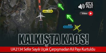 Kalkışta Kaos! UA2134 Sefer Sayılı Uçak Çarpışmadan Kıl Payı Kurtuldu