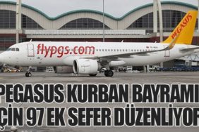 Pegasus Havayolları Kurban Bayramı İçin 97 Ek Sefer Düzenliyor