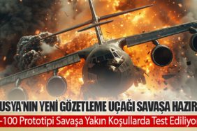 Rusya'nın Yeni Gözetleme Uçağı Savaşa Hazır! A-100 Prototipi Savaşa Yakın Koşullarda Test Ediliyor