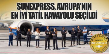SunExpress, Avrupa’nın En İyi Tatil Havayolu Seçildi