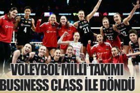 Voleybol Milli Takımı Business Class ile Döndü
