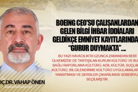 Boeing CEO'su Çalışanlardan Gelen Bilgi İhbar İddiaları Geldikçe Emniyet Kayıtlarından “Gurur Duymakta”….