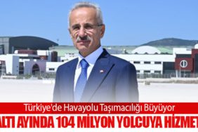 Türkiye'de Havayolu Taşımacılığı Büyüyor. 2024'ün İlk Altı Ayında 104 Milyon Yolcuya Hizmet