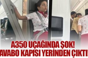 A350 Uçağında Şok! Lavabo Kapısı Yerinden Çıktı!