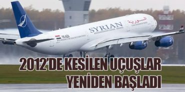 2012’de Kesilen Uçuşlar Yeniden Başladı