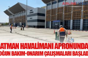 Batman Havalimanı Apronunda Yoğun Bakım-Onarım Çalışmaları Başladı