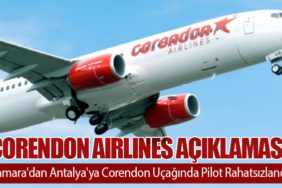 CORENDON AIRLINES AÇIKLAMASI