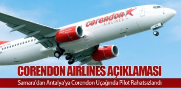 CORENDON AIRLINES AÇIKLAMASI