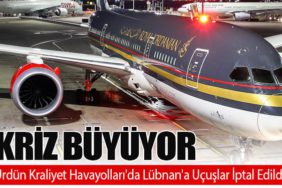 İsrail'in Olası Saldırıları Nedeniyle Kriz Büyüyor. Ürdün Kraliyet Havayolları'da Lübnan'a Uçuşlar İptal Edildi