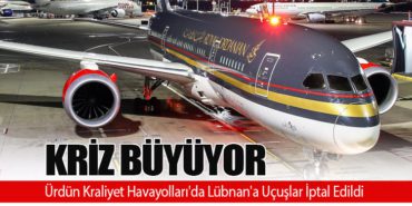 İsrail’in Olası Saldırıları Nedeniyle Kriz Büyüyor. Ürdün Kraliyet Havayolları’da Lübnan’a Uçuşlar İptal Edildi