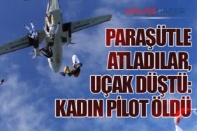 Paraşütle Atladılar, Uçak Düştü: Kadın Pilot Öldü