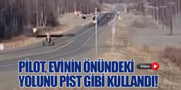 Pilot, Evinin Önündeki Yolunu Pist Gibi Kullandı!