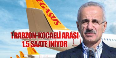 Trabzon-Kocaeli Arası 1.5 Saate İniyor