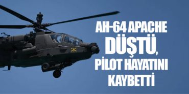 AH-64 Apache Düştü, Pilot Hayatını Kaybetti