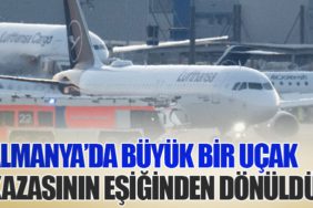 Almanya’da büyük bir uçak kazasının eşiğinden dönüldü
