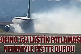 Boeing 737 Lastik Patlaması Nedeniyle Pistte Durdu