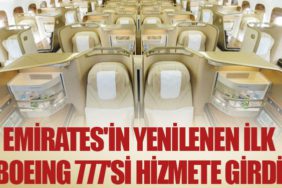 Emirates'in Yenilenen İlk Boeing 777'si Hizmete Girdi
