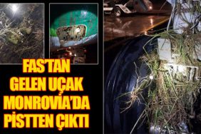 Fas’tan Gelen Uçak Monrovia’da Pistten Çıktı