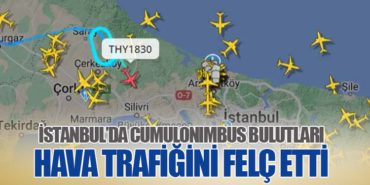 İstanbul’da Cumulonimbus Bulutları Hava Trafiğini Felç Etti