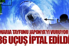 Maria Tayfunu Japonya’yı Vuruyor: 86 Uçuş İptal Edildi