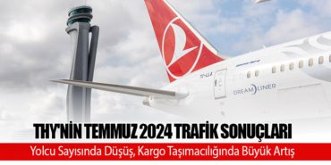 THY’nin Temmuz 2024 Trafik Sonuçları: Yolcu Sayısında Düşüş, Kargo Taşımacılığında Büyük Artış