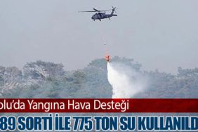 Bolu’da Yangına Hava Desteği: 289 Sorti ile 775 Ton Su Kullanıldı