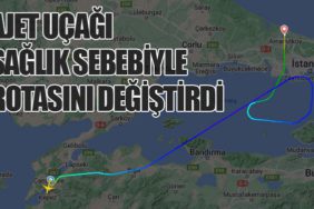 AJet Uçağı Sağlık Sebebiyle Rotasını Değiştirdi