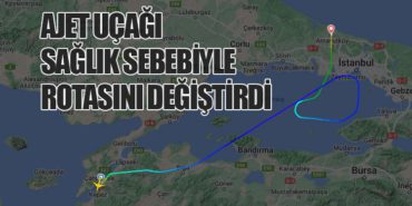 AJet Uçağı Sağlık Sebebiyle Rotasını Değiştirdi