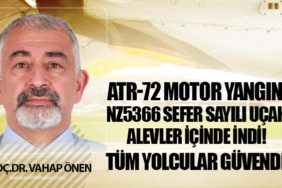 NZ5366 Sefer Sayılı Uçak Alevler İçinde İndi!