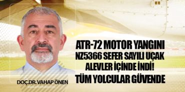 NZ5366 Sefer Sayılı Uçak Alevler İçinde İndi!