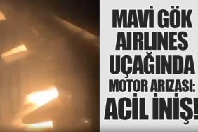Mavi Gök Airlines Uçağında Motor Arızası: Acil İniş!