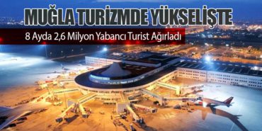 Muğla Turizmde Yükselişte: 8 Ayda 2,6 Milyon Yabancı Turist Ağırladı