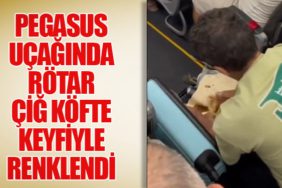 Pegasus Uçağında Rötar Çiğ Köfte Keyfiyle Renklendi