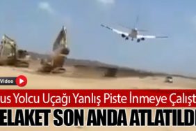Rus Yolcu Uçağı Yanlış Piste İnmeye Çalıştı: Felaket Son Anda Atlatıldı