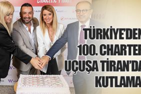 Türkiye’den 100. charter uçuşa Tiran’da kutlama!
