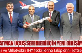 Batman Uçuş Seferleri İçin Yeni Girişim: Vali ve Milletvekili THY Yetkililerine Taleplerini İlettiler