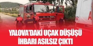 Yalova’daki Uçak Düşüşü İhbarı Asılsız Çıktı: Çiftçi Tarla Yakıyordu